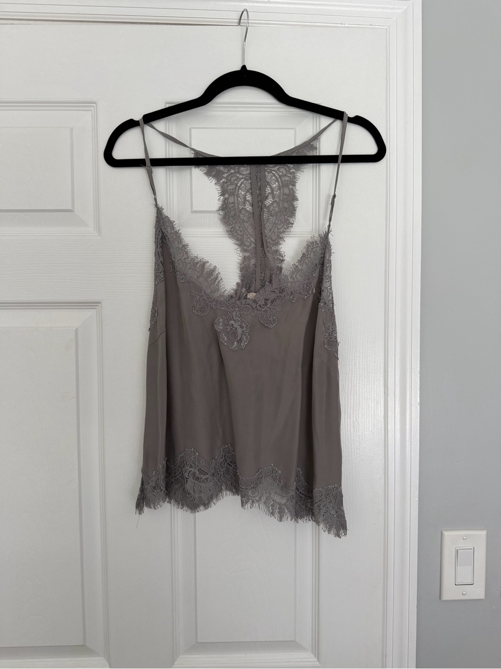 Women's Lace-Trim Camisole in Taupe